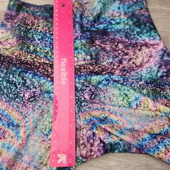 ONZIE Blue Purple Leggings S/M Galaxy Compression High Waisted‎ Workout  Wear - Picture 5 of 11